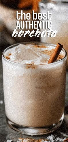 an alcoholic drink with cinnamon garnish and the title overlay reads, the best authentic cocktail ever