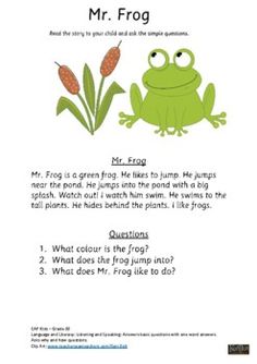 an image of a frog with the words mr frog