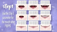 step by step instructions for how to draw lips