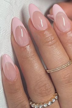 Pink Tip Nails, Pink French Nails, Thanksgiving Nails, Pink Nail, Girls Nails, Clean Nails