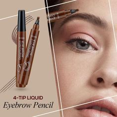 Highly comfortable, Natural Tattoo EyeBrow Pen features a micro-fork tip applicator that creates hair-like strokes for brows that last all day. Get the perfect eyebrow daily with in seconds.  Get perfectly-defined, natural-looking brows that last all day. FEATURES: Waterproof, Smudge-proof, 24-Hour Long-lasting Ink for Maquillage Goth, Mascara Hacks, Perfect Eyebrow, Brown Eyebrows, Eyebrow Pen, Eyebrow Makeup Tips, Eyebrow Tinting, Waterproof Eyebrow, Step By Step Hairstyles