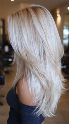 🎭✨ Modernize the Celebrity-Inspired Blonde Hair Platinum Platinum Blonde Hair Color Ideas | Life... Sleek Blonde Hair, Blonde Hair Platinum, Hair Maintenance Tips, Easy Morning, Beauty Hair Makeup, Hair Appointment