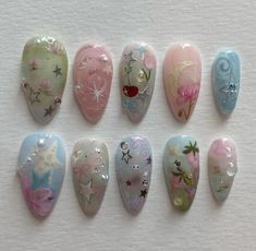 Nails Coquette, How To Have Style, Nail Box, Long Acrylic, Cute Nail Art, Manicure Y Pedicure, Minimalist Nails