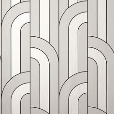 Sample Ezra Platinum Arch Wallpaper Black White And Grey Wallpaper, Mid Century Modern Remodel, Arch Wallpaper, Flooring Pattern, Art Deco Mid Century Modern, Modern Remodel, Trellis Wallpaper, Art Deco Mid Century, Wallpaper For Sale