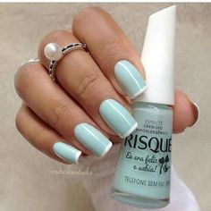 Pedicure Ideas, French Manicure Nails, Blue Nail Polish, Super Nails, Blue Nail, Hot Nails, Dream Nails, French Tip Nails, Short Acrylic Nails