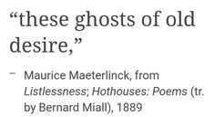 there is a quote about the ghost that appears to be in an old fashioned book