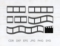 the film strip svg files are ready to be used for cutting and other projects