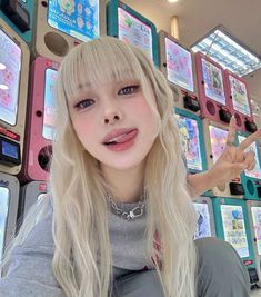 Blonde Asian Girl, Blond Girl, Asia Girl, Selfie Poses, Cemetery, Hair Inspo, Blonde Hair