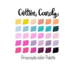 the color palette for cotton candy