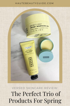 Versed Beauty is one that just kinda sprung up on me. So far everything from their line is great for the price. The Perfect Trio of Products For Spring glowing skin comes from Versed this year. This trio is perfect to smooth, soften and boost the appearance of your complexion. Start with a great cleanser and then get right into Doctor’s Visit. Versed Skincare, Affordable Makeup Brands, Zinc Oxide Sunscreen, Beauty Natural Products, Affordable Makeup