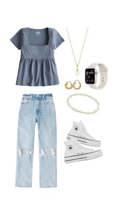 #backtoschooloutfits #outfits #inspo #preppy Cute Middle School Outfits, Preppy Outfits For School, Middle School Outfit, Trendy Outfits For Teens, Cute Preppy Outfits, Preppy Outfit, Simple Trendy Outfits