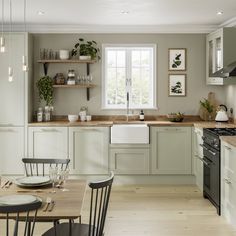 the kitchen is clean and ready to be used for dinner or lunchtime, as well as other things that can be seen in the dining room