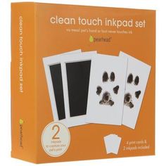 the clean touch inkpad set includes two different sized prints