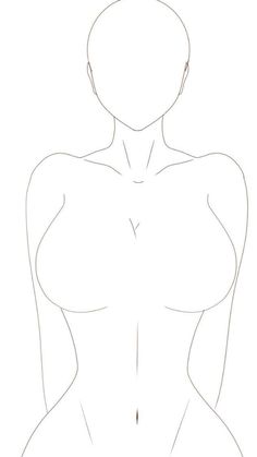 How To Draw Naked Body Sketch Simple, Drawing Bases Female, Drawing Poses Women, Easy Pose Reference, Lineart Character, Base Gacha, Tracing Art, Female Base