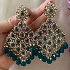 Beautiful Light weight Statement Earrings #fashionjewelry #trendyjewelry #statementearrings #fashion #wedding #indianwedding #punjabiwedding #ramadankareem #statementjewelry #earrings #trending #instashop #india #seattle #usa #canada #uk #newyork #florida #houston #sanantonio #dallas #chicago #california #bayarea #sandiego #sanfrancisco #texas #vancouver #gehnagalleryusa Aesthetic Jewellery, Indian Suit, Bridal Jewellery Earrings, Seattle Usa, Kundan Jewelry, Punjabi Wedding, Handmade Fashion Jewelry