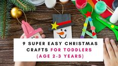 Looking For Easy Christmas Crafts for your 2-3 Year Old Toddler? These crafts are cute, fun and festive and toddlers will love creating them! Rash Remedies, Easy Christmas Crafts For Toddlers, Toddler Painting, Healthy Wealthy, Fun Ornaments, Toddler Fall, Easy Christmas Crafts