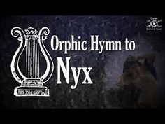 an image of the new york opera logo with text over it that reads,'ophic hym to nyx '