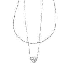 Double up on sweet styling with the Anna Filigree Multi-Strand Necklace. A classic chain paired with an adorable heart pendant, this two-in-one style takes the guesswork out of necklace layering. Designer, founder, and philanthropist Kendra Scott started her company in 2002, just three months after her first son was born. Her commitment to innovation, quality, customer service, and detail has taken her from a small startup to a billion-dollar brand. Kendra Scott is known for its design and mater Silver Heart Shaped Double Chain Jewelry, Kendra Scott Necklace Silver, Kendra Scott Silver Necklace, Multi Strand Necklace Gold, Brass Pendant Necklace, Small Drop Earrings, Brass Hoop Earrings, Silver Statement Earrings, Kendra Scott Necklace