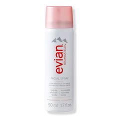 Travel Size Natural Mineral Water Facial Spray - Evian Mineral Spray | Ulta Beauty Evian Facial Spray, Natural Mineral Water, Travel Skincare, Face Spray, Mini Facial, Mini Makeup, Facial Spray, Mineral Water