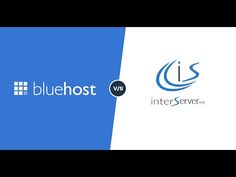 two logos for bluehost and interserver, one with the letter i on it