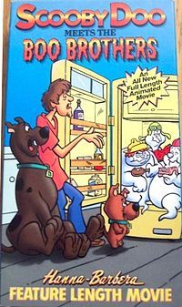 the book scooby doo meets the boo brothers is shown in front of an open refrigerator