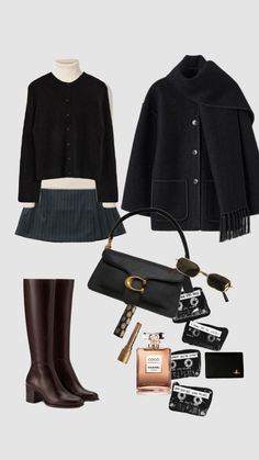 Winter Outfits Capsule, Winter Outfits Capsule Wardrobe, Deep Winter Outfits, Outfits Capsule Wardrobe, Ootd Women, Uni Outfits