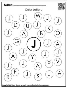 the letter j worksheet for children to learn and practice their letters with this printable