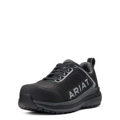 Outpace™ Composite Toe Safety Shoe | Ariat Shoe Sign, Work Sneakers, Tractor Supply, Long Hours, Work Safety, Safety Shoes, Dc Sneaker, Sketchers Sneakers, Food Service