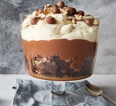 an image of a dessert with chocolate and nuts