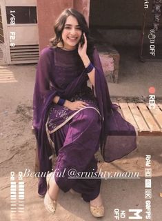 Sonam Bajwa Purple Suit, Purple Patiala Suit, Purple Suit Design For Women, Punjabi Salwar Suits Simple Casual Indian Fashion, Purple Suit Women Indian, Purple Punjabi Suit, Suite Design For Women, Patiala Design, Suit Designs Indian Style Party Wear