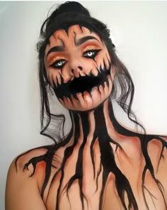 Crazy Halloween Makeup, Easy Halloween Makeup Ideas, Easy Halloween Makeup, Halloween Font, Cute Halloween Makeup