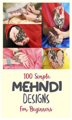 the cover of a book with images of hendi designs