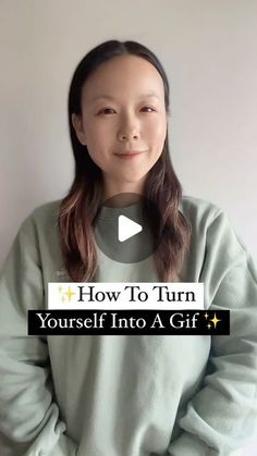 a woman with long hair standing in front of a white wall and text that reads how to turn yourself into a gift