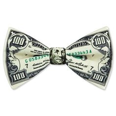 Fold Dollar Bill, Cool Bow Ties, Money Folding, Unique Bow Tie, Folding Money, Tie Ideas, Dollar Bill Origami, Money Flowers, 100 Dollar Bill