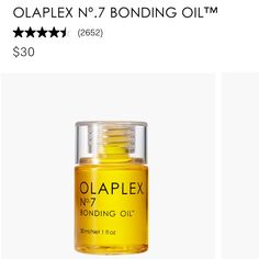 Formulated With Patented Olaplex Bond Building Technology, Sunflower, Moringa, Pomegranate, And Green Tea & Grape Seed Oils, This Highly Concentrated, Yet Super Lightweight Reparative Hair Styling Oil Delivers Shine, Reduces Breakage, Controls Frizz For Up To 72 Hours And Imparts Silky Softness While Protecting Hair From Heat Up To 450f/232c. Bonding Oil, Seed Oils, Frizz Control, Grapeseed Oil, 72 Hours, Protective Hairstyles, Hair Styling, Seed Oil, Pomegranate