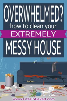 Help for cleaning a very messy house when you're totally overwhelmed by the mess! Tame the chaos and have a clean home, even if you don't know where to start or need cleaning motivation. Step-by-step instructions on how to clean your messy house - free printable pdf for everyone, including ADHD moms Steps To Cleaning House, Cleaning Messy House, Deep Clean House, Cleaning Binder, Life Tricks, Cleaning Pans, Cleaning Organization