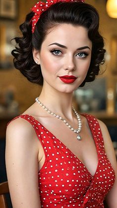 50s Rockabilly Hair, Greaser Hairstyles For Women, 50s Makeup And Hair, 1950’s Hair, Rockabilly Girls, Rockabilly Looks, 1950s Hairstyles