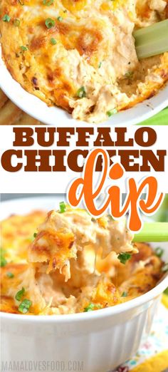 buffalo chicken dip is an easy and delicious appetizer