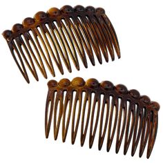 PRICES MAY VARY. 2.75 Inch Small Set of 2 Tortoise Shell Finish. Great small curved hair combs for women decorative, good grip side combs clip clamps for ladies, perfect for a woman who loves to create or make new hairstyles, for a party, formal occasions, and daily life. Interlocking combs for all hair types thick or fine. Effortless beauty, quick and easy styling solution for any occasion French side hair twist comb set, Get an easy and sophisticated look with this classic decorative hair comb Hairstyles For A Party, Coque Banana, Small Tortoise, Paris Hair, Decorative Hair Combs, Side Comb, French Twist Hair, Hair Comb Accessories, Effortless Beauty