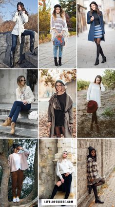 24 Stunning Fall Outfit Ideas (Autumn Fashion) – livelovequote Autumn Outfits Aesthetic, Cute Fall Outfit Ideas, Outfit Ideas Trendy, Autumn Styles, Trendy Fall Fashion, Chic Fall Outfits