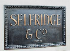 there is a sign that says seltridge & co