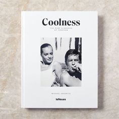 the book cover shows an image of two people in black and white, with text that reads coolness