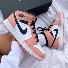 Custom Air Jordan 1 Pink-oicustom Air Jordan 1 Mid Pink Quartz, Jordan 1 Pink, Sepatu Air Jordan, Jordan 1 Mid Pink, Jordan Women, Custom Air Jordan 1, Jordan Photos