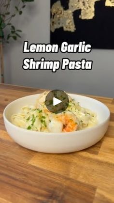 Boil Cook, Cooking Noodles, Pasta With Shrimp, Fridge Food, Lemon Garlic Shrimp Pasta, Lemon Garlic Pasta, Garlic Shrimp Pasta, Shell Fish, Lemon Garlic Shrimp