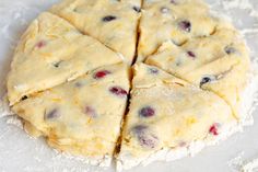 the dough has been cut into squares and is ready to be baked