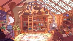 ArtStation - Background for Animation Course - Final Project, Gabriela Milanelli Witch Kitchen Illustration, 3d Karakter, Bg Design, Isometric Art, Background Drawing, Cartoon Background, Animation Background, Environment Design, Environment Concept Art