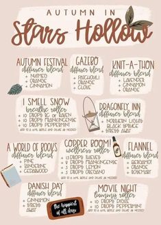 Unique Diffuser Blends, Autumn Diffuser Blends, Scent Recipes, Crunchy Life, Essential Oils Young Living, Eo Blends