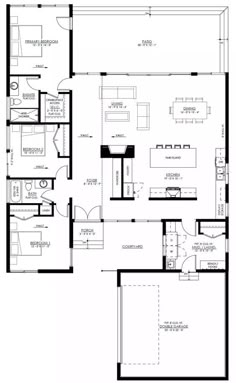 the floor plan for a two bedroom apartment with an attached kitchen and living room area