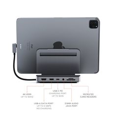 the back side of an apple computer with instructions on how to charge and use it