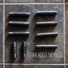 plumbing pipe threaded nipples Steampunk Lamp Diy, Pipe Furniture Diy